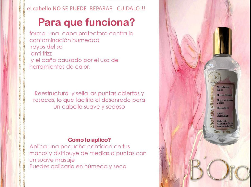 BOro Silica Shot de Vitaminas para el cabello