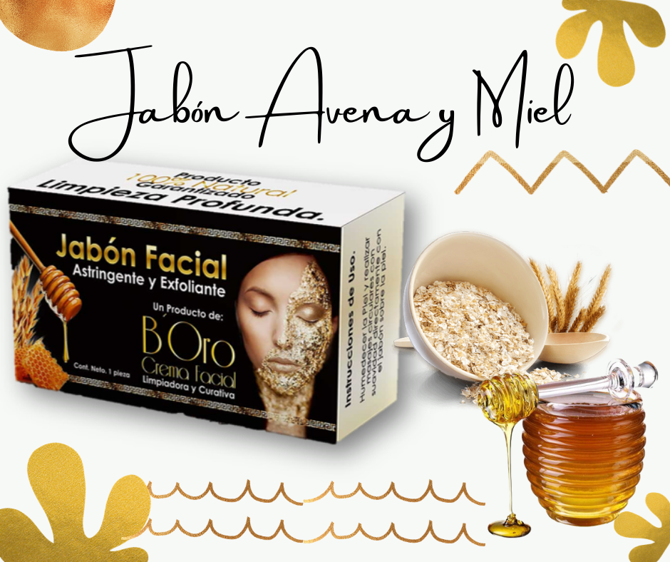 Jabón Exfoliante de Avena y Miel