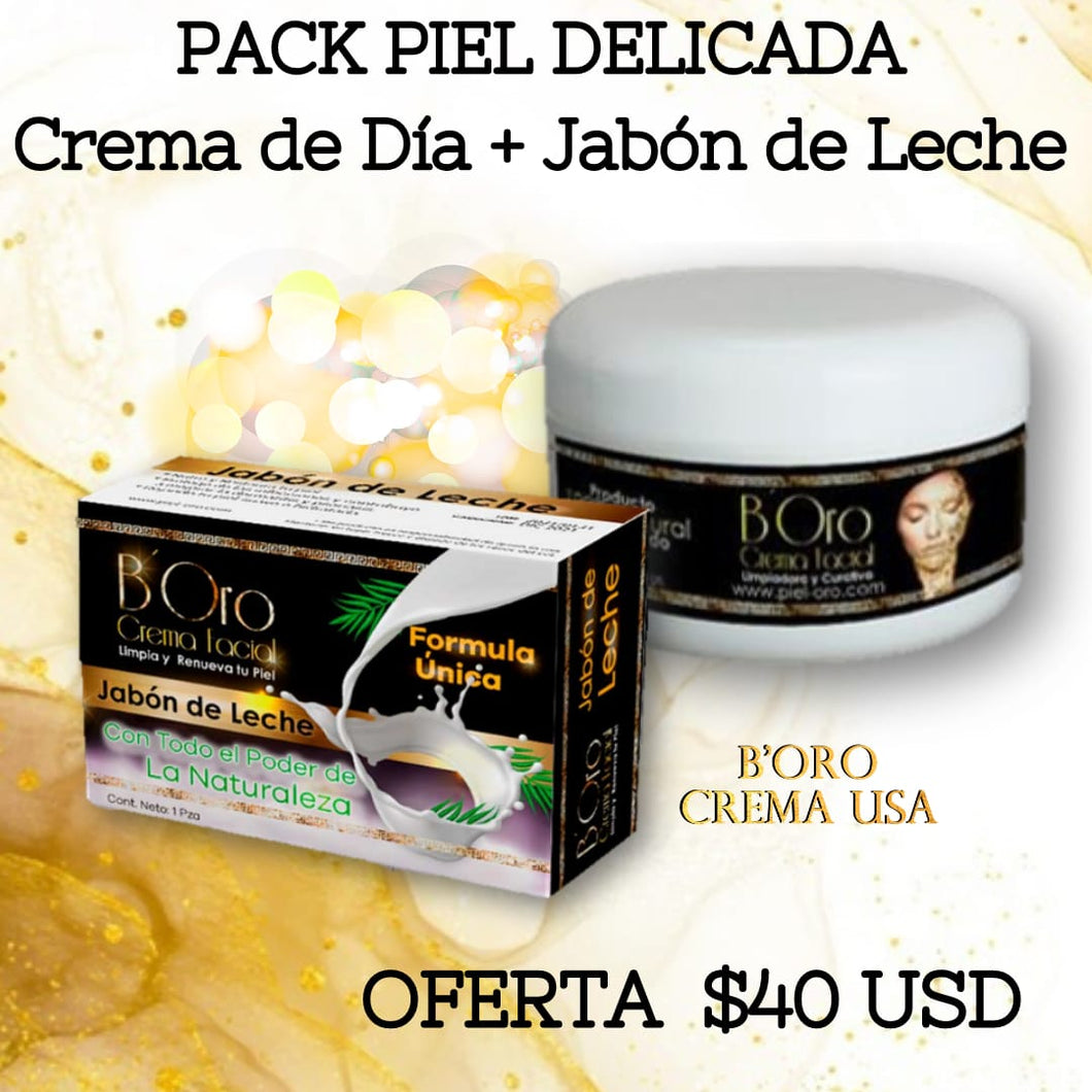 Pack Piel Delicada con Jabon de Leche